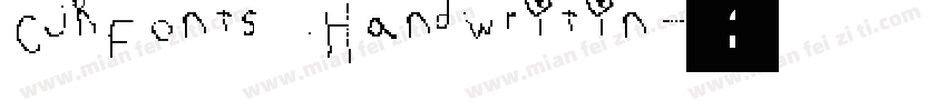 CjkFonts Handwritin字体转换